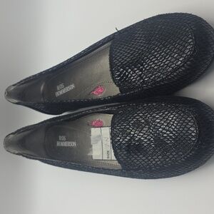 Ros Hommerson Regan Snake Print flats, 7 Narrow